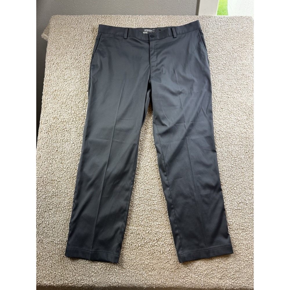 Nike Golf Dri-fit Dark Gray Straight Leg Tour Performance Golf Pants 38 x 32